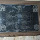 Plaque to provosts in Church of the Visitation in Lesko (1478-1978)