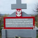 Monument to fallen soldiers of 36 Łużycki Pułk Piechoty at municipal cemetery in Lesko (2017)